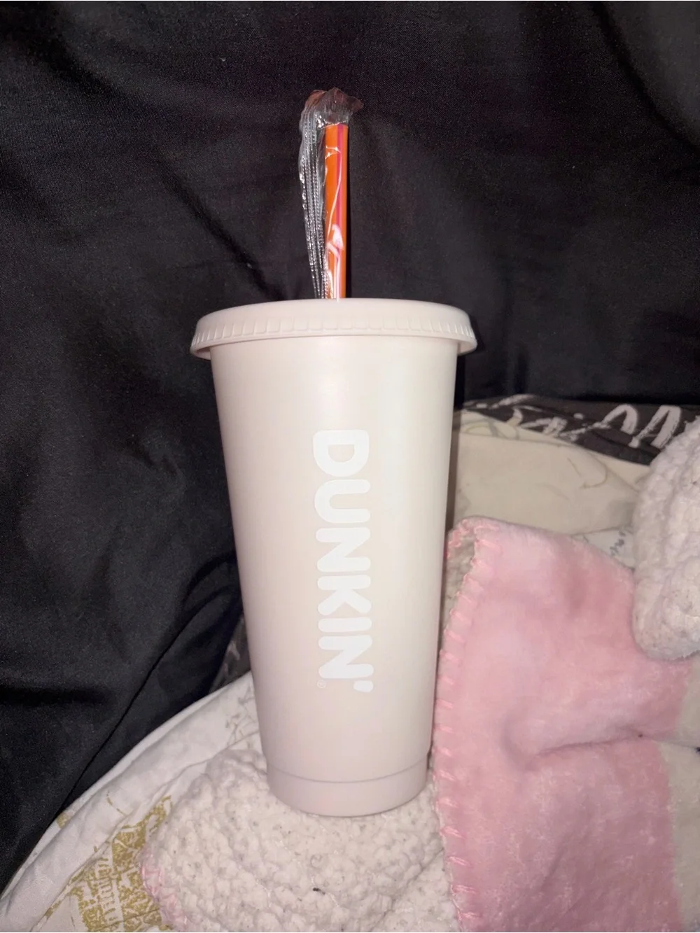Dunkin Donuts parker white